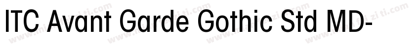 ITC Avant Garde Gothic Std MD字体转换